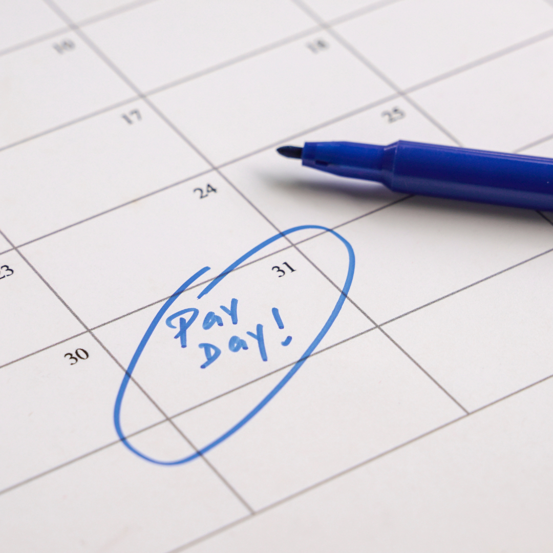 Payroll register and payslip preparation documents