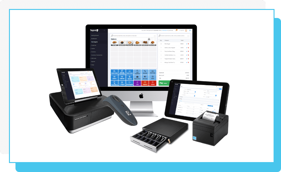 Tagrain POS hardware devices interface preview